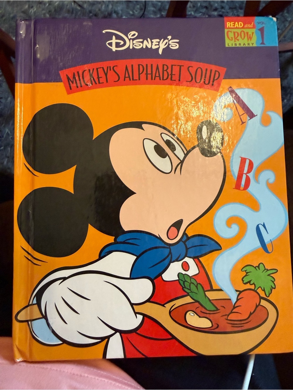 Disney Mickey's Alphabet Soup Hardcover Kids Party Book Vol. # 1